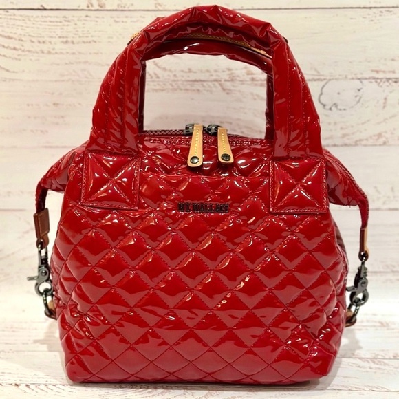 MZ Wallace Rouge Lacquer Small Metro Deluxe Bag - Picture 3 of 16